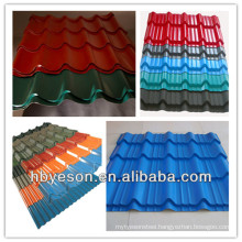 painted roofing tile 914mm/special corrugated metal roofing tile/0.28mm Corrugated Sheet Metal Roofing